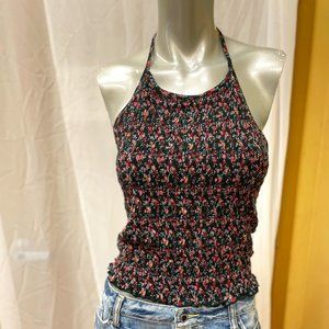 American Eagle Outfitters High Neck Floral Halter